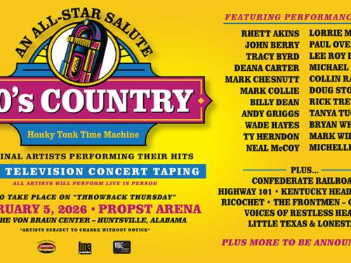 An All-Star Salute '90s Country - Honky Tonk Time Machine (show infographic)