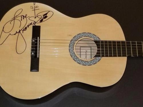 Acoustic guitar signed by Wynonna Judd