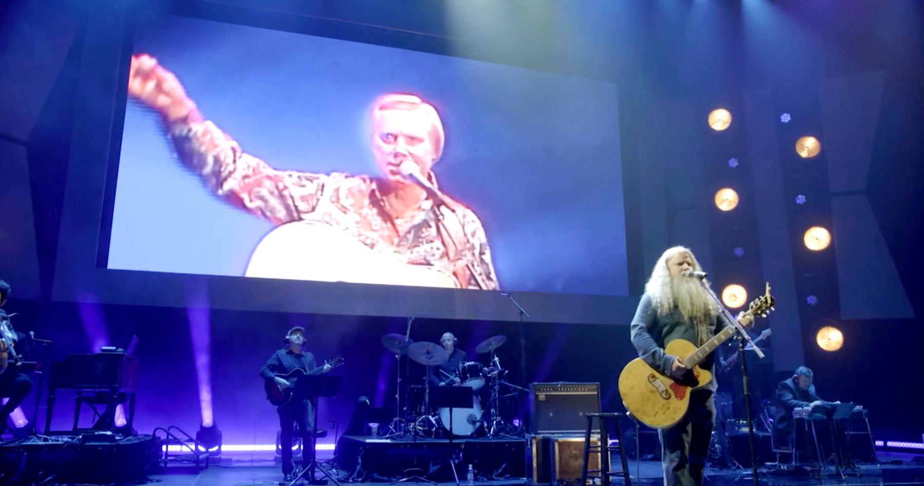 Jamey Johnson performs a George Jones song