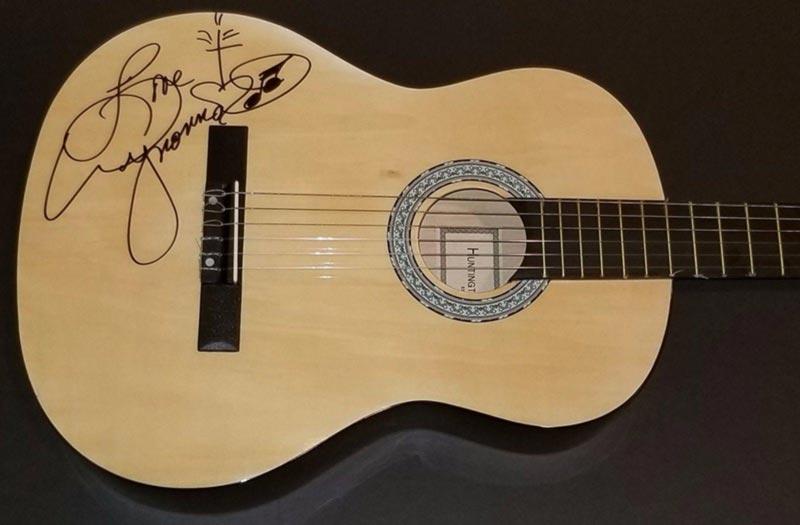 Acoustic guitar signed by Wynonna Judd