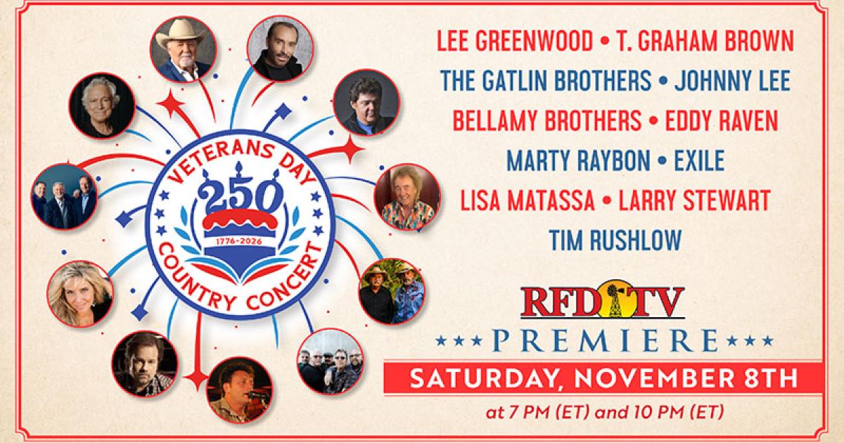 RFD-TV to Premiere 'Veterans Day Country Concert' on Saturday